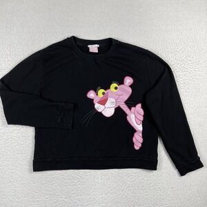 Zara Sweatshirt Womens Medium Pink Panther Pullover Cartoon Movie TV Casual Top‎